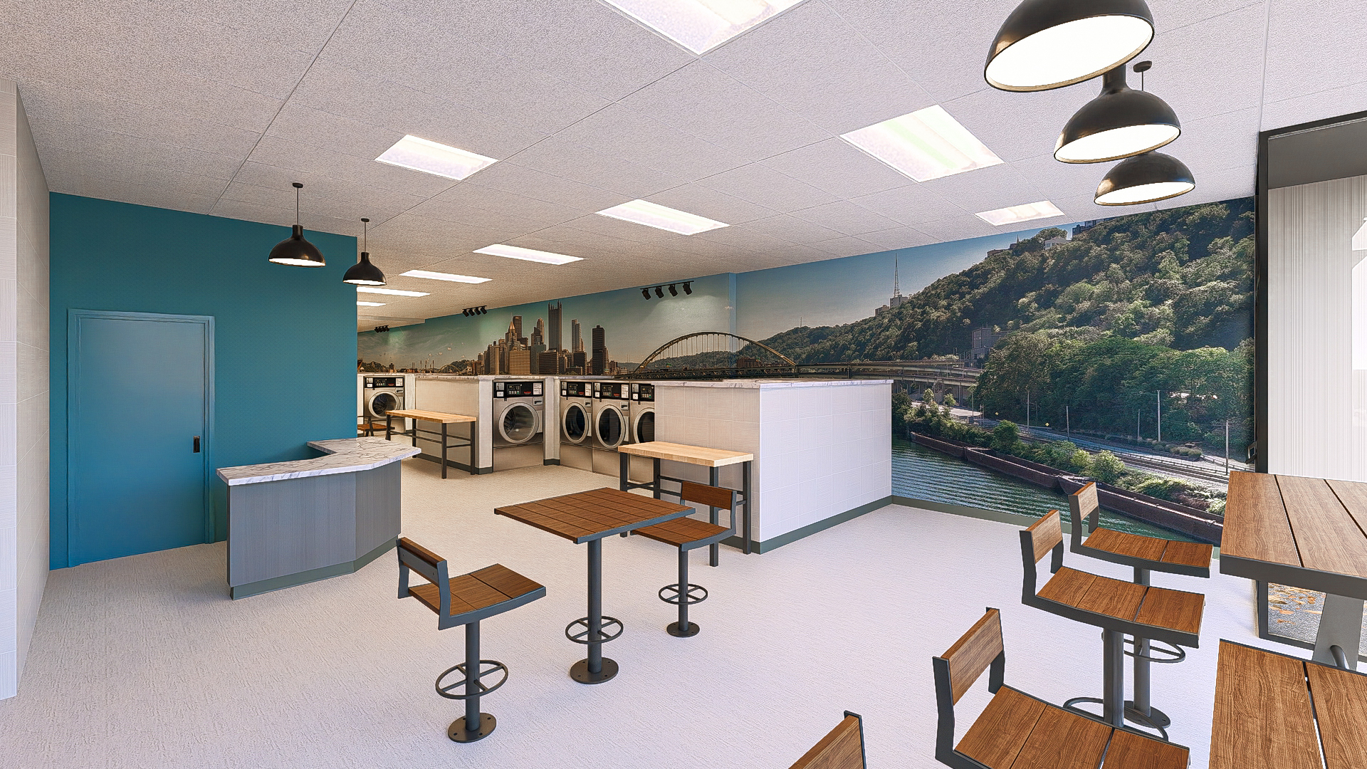 Rendering: 211 S Penn Laundromat