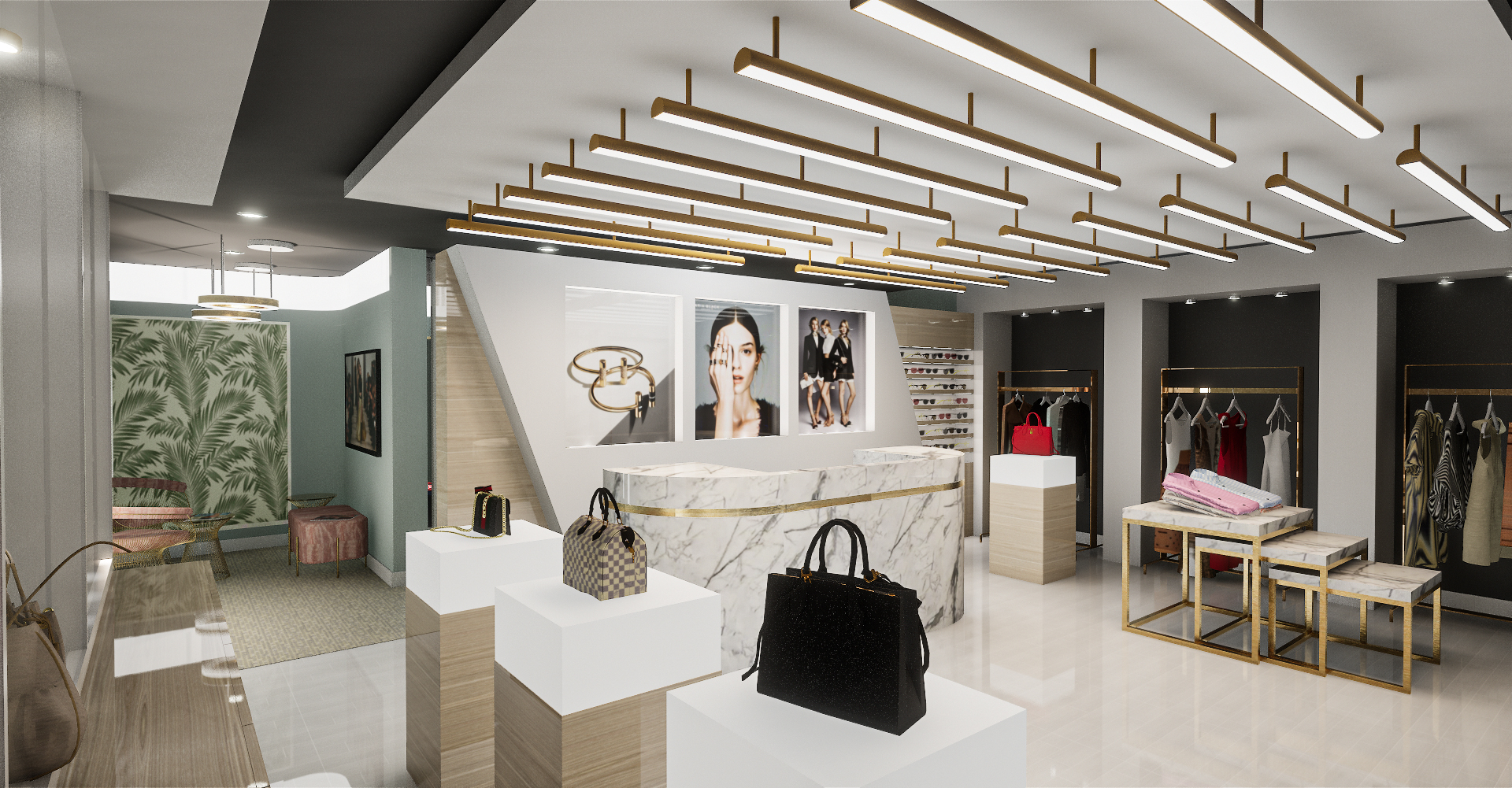 Rendering: Retail Accessory Store
